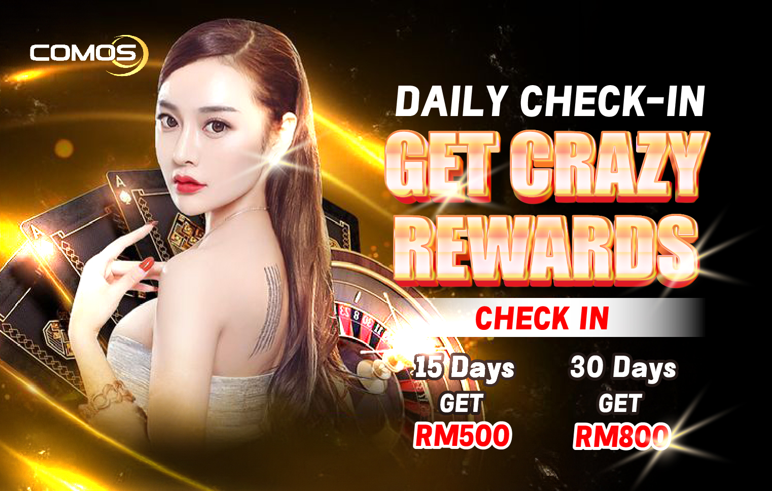 Comos9 Daily Check-in Get Crazy Rewards Up To RM800 !!!!